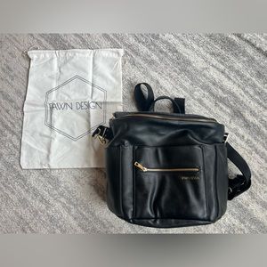 Black Fawn design diaper bag